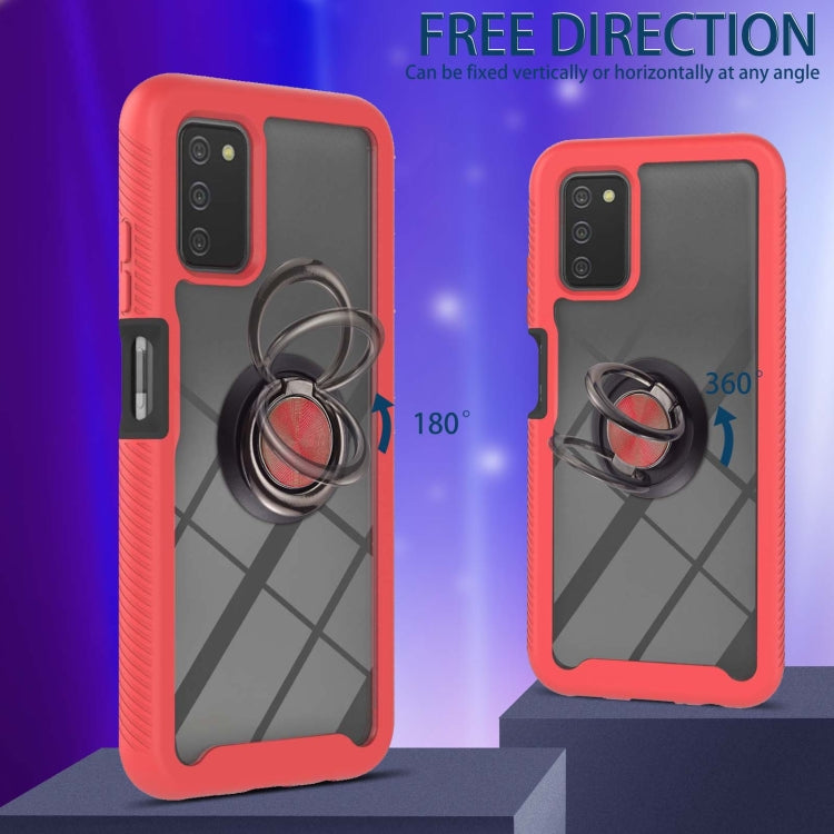 Starry Sky Solid Color Series Shockproof PC + TPU Phone Case with Ring Holder & Magnetic Function