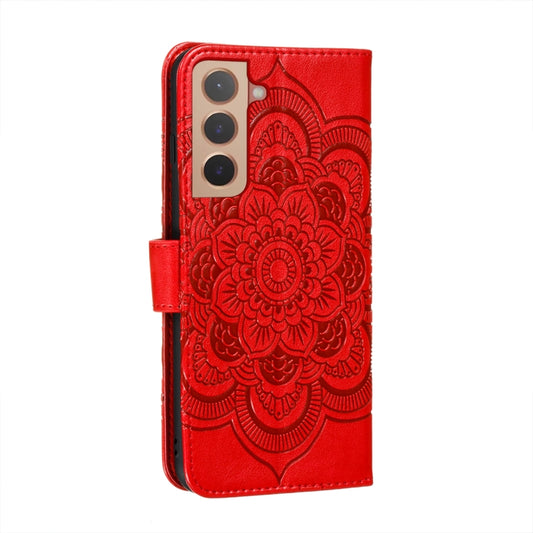 Sun Mandala Embossing Pattern Phone Leather Case with Holder & Card Slots & Wallet & Lanyard, For Samsung Galaxy S22 5G, For Samsung Galaxy S22 Ultra 5G, For Samsung Galaxy S22+ 5G, For Xiaomi Redmi Note 11, For Xiaomi Redmi Note 11 Pro