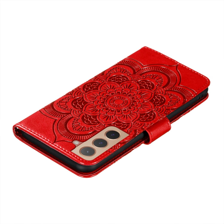 Sun Mandala Embossing Pattern Phone Leather Case with Holder & Card Slots & Wallet & Lanyard, For Samsung Galaxy S22 5G, For Samsung Galaxy S22 Ultra 5G, For Samsung Galaxy S22+ 5G, For Xiaomi Redmi Note 11, For Xiaomi Redmi Note 11 Pro