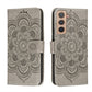 Sun Mandala Embossing Pattern Phone Leather Case with Holder & Card Slots & Wallet & Lanyard, For Samsung Galaxy S22 5G, For Samsung Galaxy S22 Ultra 5G, For Samsung Galaxy S22+ 5G, For Xiaomi Redmi Note 11, For Xiaomi Redmi Note 11 Pro