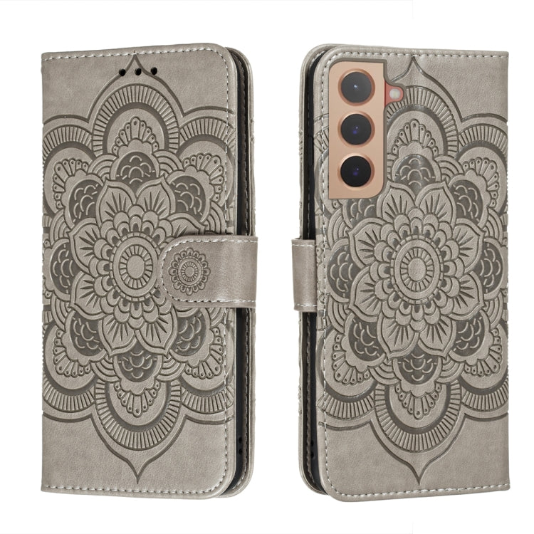 Sun Mandala Embossing Pattern Phone Leather Case with Holder & Card Slots & Wallet & Lanyard, For Samsung Galaxy S22 5G, For Samsung Galaxy S22 Ultra 5G, For Samsung Galaxy S22+ 5G, For Xiaomi Redmi Note 11, For Xiaomi Redmi Note 11 Pro