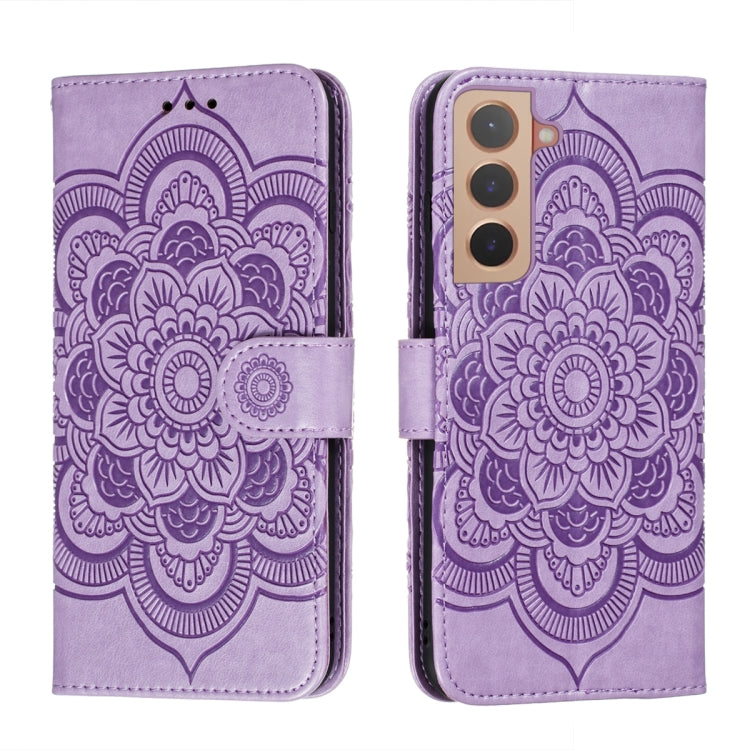 Sun Mandala Embossing Pattern Phone Leather Case with Holder & Card Slots & Wallet & Lanyard, For Samsung Galaxy S22 5G, For Samsung Galaxy S22 Ultra 5G, For Samsung Galaxy S22+ 5G, For Xiaomi Redmi Note 11, For Xiaomi Redmi Note 11 Pro