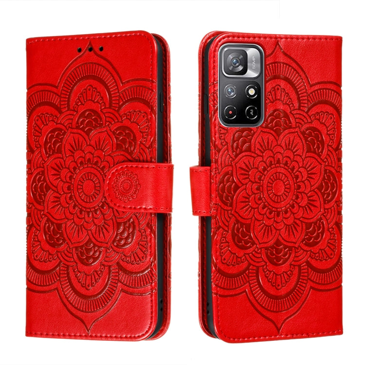 Sun Mandala Embossing Pattern Phone Leather Case with Holder & Card Slots & Wallet & Lanyard, For Samsung Galaxy S22 5G, For Samsung Galaxy S22 Ultra 5G, For Samsung Galaxy S22+ 5G, For Xiaomi Redmi Note 11, For Xiaomi Redmi Note 11 Pro