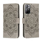 Sun Mandala Embossing Pattern Phone Leather Case with Holder & Card Slots & Wallet & Lanyard, For Samsung Galaxy S22 5G, For Samsung Galaxy S22 Ultra 5G, For Samsung Galaxy S22+ 5G, For Xiaomi Redmi Note 11, For Xiaomi Redmi Note 11 Pro