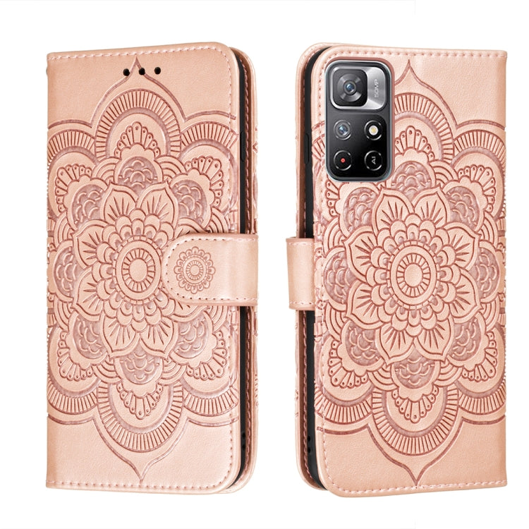 Sun Mandala Embossing Pattern Phone Leather Case with Holder & Card Slots & Wallet & Lanyard, For Samsung Galaxy S22 5G, For Samsung Galaxy S22 Ultra 5G, For Samsung Galaxy S22+ 5G, For Xiaomi Redmi Note 11, For Xiaomi Redmi Note 11 Pro