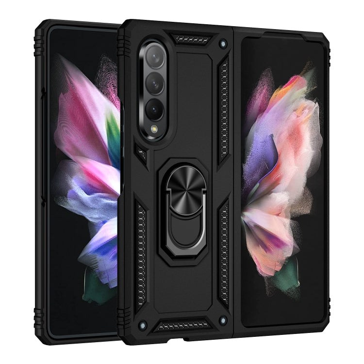 Shockproof TPU + PC Phone Case with Rotating Holder, For Samsung Galaxy Z Fold3 5G