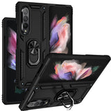 Shockproof TPU + PC Phone Case with Rotating Holder, For Samsung Galaxy Z Fold3 5G