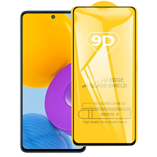 9D Full Glue Full Screen Tempered Glass Film, For Samsung Galaxy M52 5G (1 PC)