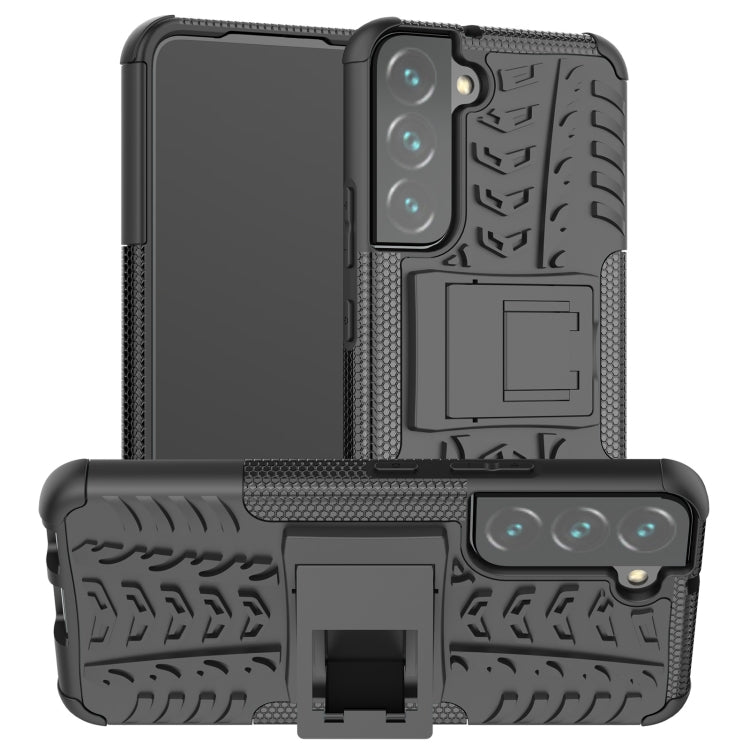 Tire Texture Shockproof TPU+PC Phone Case with Holder, For Samsung Galaxy A13 5G, For Samsung Galaxy S22 5G, For Samsung Galaxy S22+ 5G