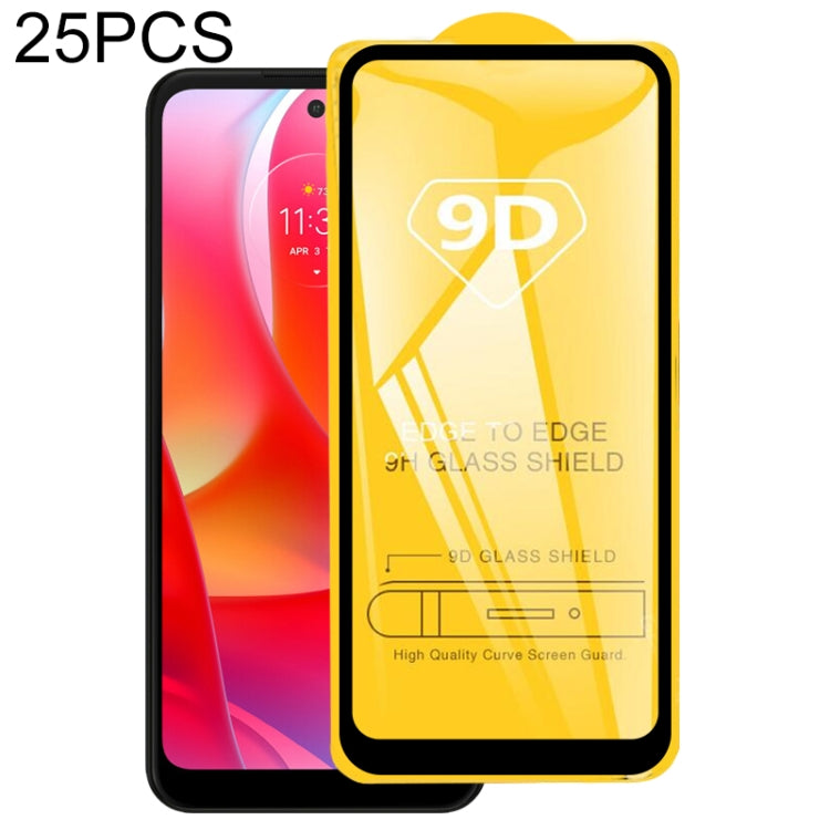 25 PCS 9D Full Glue Screen Tempered Glass Film