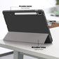 Solid Color TPU Horizontal Flip Tablet Leather Case with 3-Fold Holder & Sleep / Wake-up Function