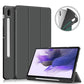 Solid Color TPU Horizontal Flip Tablet Leather Case with 3-Fold Holder & Sleep / Wake-up Function