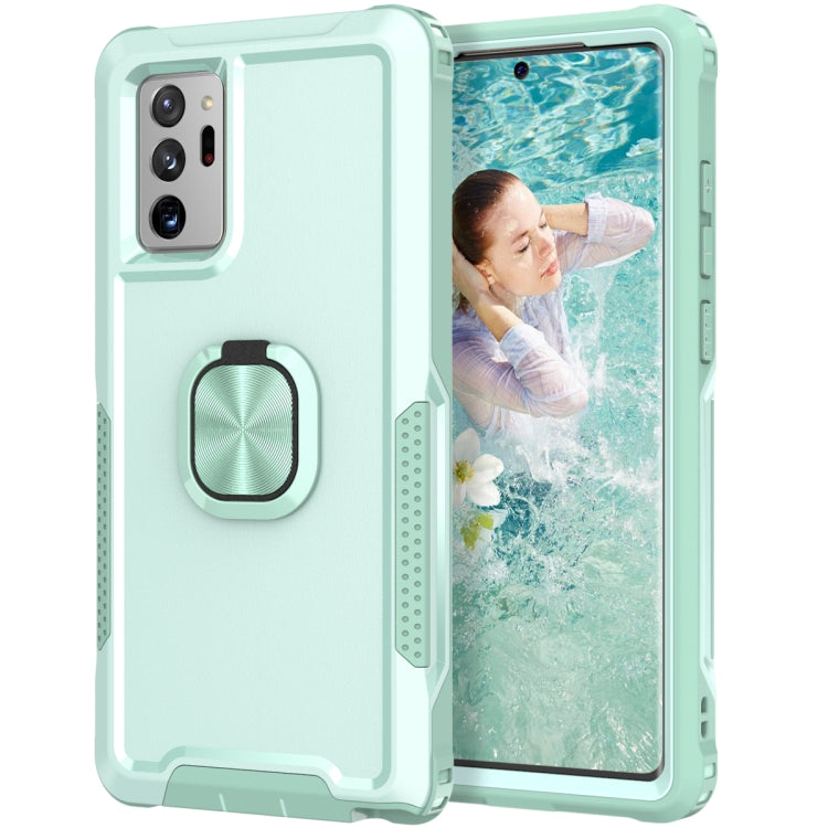 3 in 1 PC + TPU Phone Case with Ring Holder, For Samsung Galaxy A32 & A12, For Samsung Galaxy Note10, For Samsung Galaxy Note10+, For Samsung Galaxy Note20, For Samsung Galaxy Note20 Ultra, For Samsung Galaxy S10, For Samsung Galaxy S10+���������������...