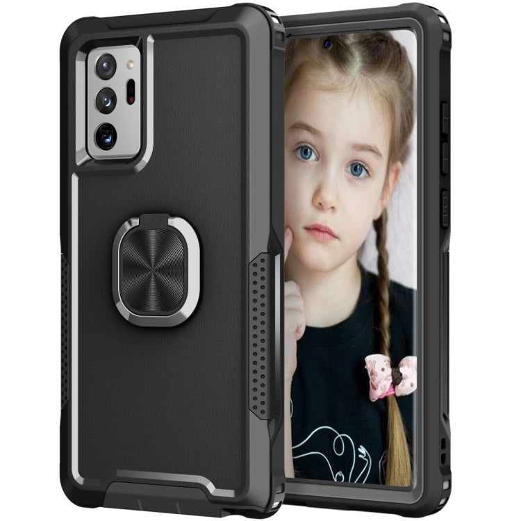 3 in 1 PC + TPU Phone Case with Ring Holder, For Samsung Galaxy A32 & A12, For Samsung Galaxy Note10, For Samsung Galaxy Note10+, For Samsung Galaxy Note20, For Samsung Galaxy Note20 Ultra, For Samsung Galaxy S10, For Samsung Galaxy S10+���������������...