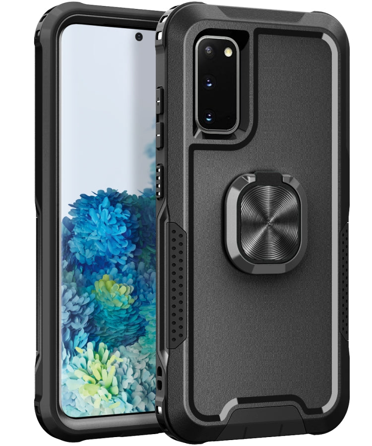 3 in 1 PC + TPU Phone Case with Ring Holder, For Samsung Galaxy A32 & A12, For Samsung Galaxy Note10, For Samsung Galaxy Note10+, For Samsung Galaxy Note20, For Samsung Galaxy Note20 Ultra, For Samsung Galaxy S10, For Samsung Galaxy S10+���������������...