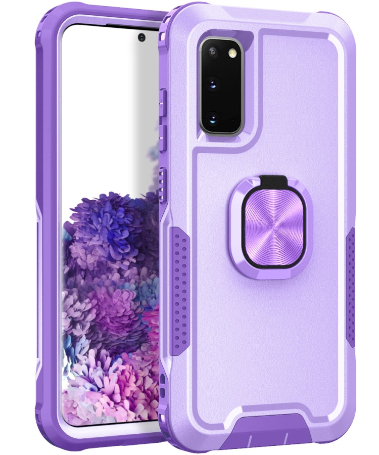 3 in 1 PC + TPU Phone Case with Ring Holder, For Samsung Galaxy A32 & A12, For Samsung Galaxy Note10, For Samsung Galaxy Note10+, For Samsung Galaxy Note20, For Samsung Galaxy Note20 Ultra, For Samsung Galaxy S10, For Samsung Galaxy S10+���������������...