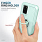 3 in 1 PC + TPU Phone Case with Ring Holder, For Samsung Galaxy S20+, For Samsung Galaxy S20 Ultra, For Samsung Galaxy S21 Ultra 5G