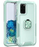 3 in 1 PC + TPU Phone Case with Ring Holder, For Samsung Galaxy S20+, For Samsung Galaxy S20 Ultra, For Samsung Galaxy S21 Ultra 5G