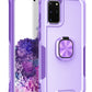 3 in 1 PC + TPU Phone Case with Ring Holder, For Samsung Galaxy S20+, For Samsung Galaxy S20 Ultra, For Samsung Galaxy S21 Ultra 5G