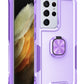 3 in 1 PC + TPU Phone Case with Ring Holder, For Samsung Galaxy S20+, For Samsung Galaxy S20 Ultra, For Samsung Galaxy S21 Ultra 5G