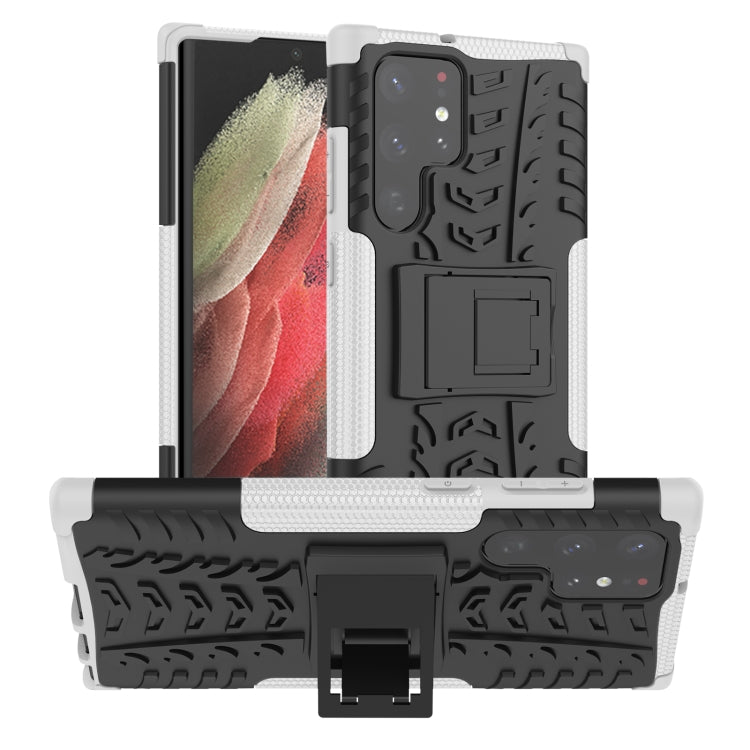 Tire Texture TPU + PC Phone Case with Holder, For Xiaomi Mi 11T, For Nokia G300, For Samsung Galaxy S22 Ultra 5G, For Samsung Galaxy M52 5G