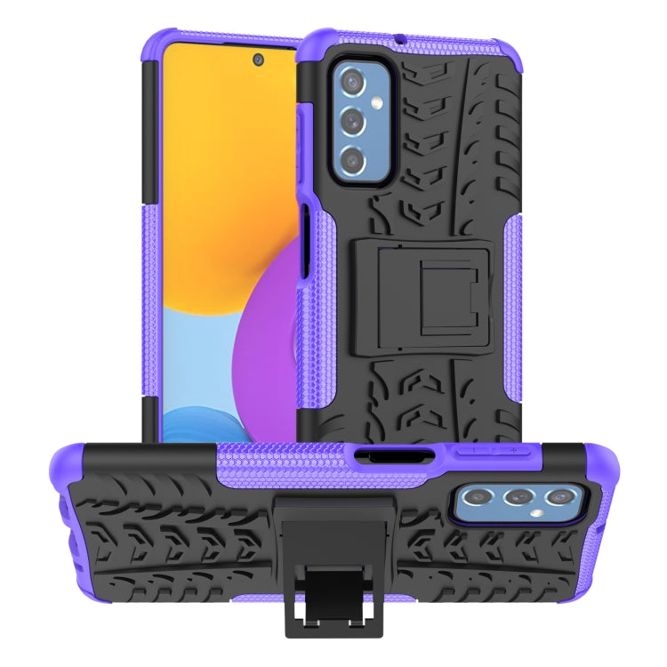 Tire Texture TPU + PC Phone Case with Holder, For Xiaomi Mi 11T, For Nokia G300, For Samsung Galaxy S22 Ultra 5G, For Samsung Galaxy M52 5G