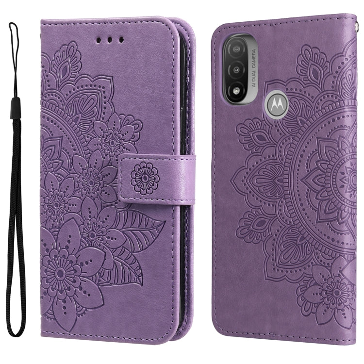 7-petal Flowers Embossing Pattern Horizontal Flip CasePhone Case, For Motorola Moto E20 / E30 / E40, For Samsung Galaxy A03 EU Version, For Samsung Galaxy A03 Global, For Samsung Galaxy A33 5G, For Samsung Galaxy A53 5G