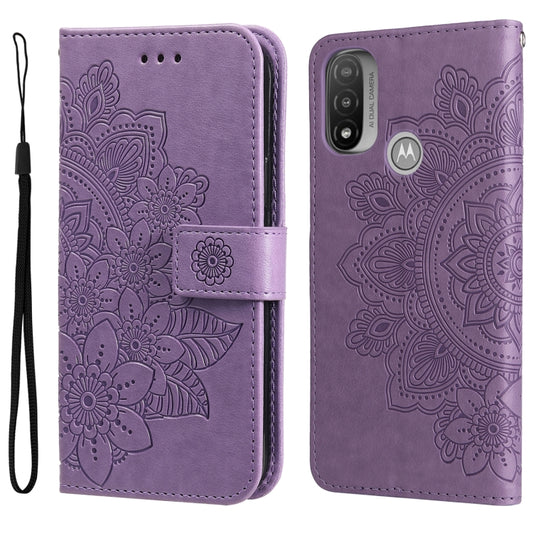 7-petal Flowers Embossing Pattern Horizontal Flip CasePhone Case, For Motorola Moto E20 / E30 / E40, For Samsung Galaxy A03 EU Version, For Samsung Galaxy A03 Global, For Samsung Galaxy A33 5G, For Samsung Galaxy A53 5G