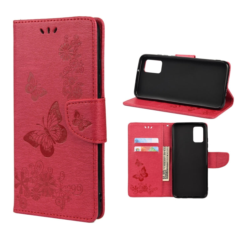 Butterfly Embossed Horizontal Flip Leather Phone Case with Card Slot & Holder, For Samsung Galaxy A33 5G, For Samsung Galaxy A53 5G, For Xiaomi Redmi Note 11 Pro, For Xiaomi Redmi Note 11 5G