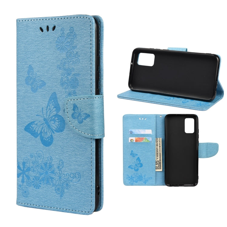 Butterfly Embossed Horizontal Flip Leather Phone Case with Card Slot & Holder, For Samsung Galaxy A33 5G, For Samsung Galaxy A53 5G, For Xiaomi Redmi Note 11 Pro, For Xiaomi Redmi Note 11 5G