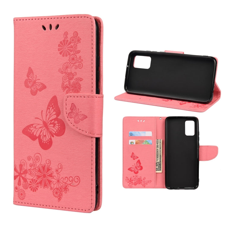 Butterfly Embossed Horizontal Flip Leather Phone Case with Card Slot & Holder, For Samsung Galaxy A33 5G, For Samsung Galaxy A53 5G, For Xiaomi Redmi Note 11 Pro, For Xiaomi Redmi Note 11 5G