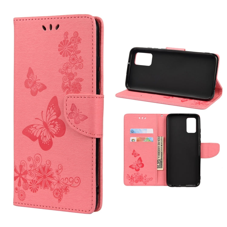 Butterfly Embossed Horizontal Flip Leather Phone Case with Card Slot & Holder, For Samsung Galaxy A33 5G, For Samsung Galaxy A53 5G, For Xiaomi Redmi Note 11 Pro, For Xiaomi Redmi Note 11 5G