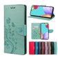 Butterfly Flower Pattern Horizontal Flip Leather Phone Case with Card Slot & Holder, For Samsung Galaxy A33 5G, For Samsung Galaxy A53 5G, For Xiaomi Redmi Note 11 Pro, For Xiaomi Redmi Note 11
