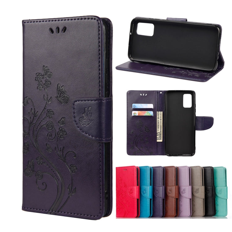 Butterfly Flower Pattern Horizontal Flip Leather Phone Case with Card Slot & Holder, For Samsung Galaxy A33 5G, For Samsung Galaxy A53 5G, For Xiaomi Redmi Note 11 Pro, For Xiaomi Redmi Note 11