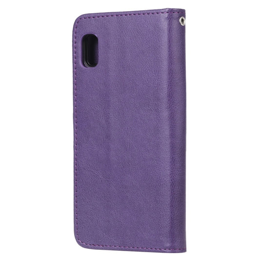 Solid Color Horizontal Flip Protective Case with Holder & Card Slots & Wallet & Photo Frame & Lanyard, For Galaxy A10e, For Galaxy A20e, For Galaxy A40, For Galaxy A50 / A30 / A20, For Galaxy A60, For Galaxy A70, For Galaxy M10, For Galaxy M20