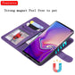 Solid Color Horizontal Flip Protective Case with Holder & Card Slots & Wallet & Photo Frame & Lanyard, For Galaxy S10, For Galaxy S10e