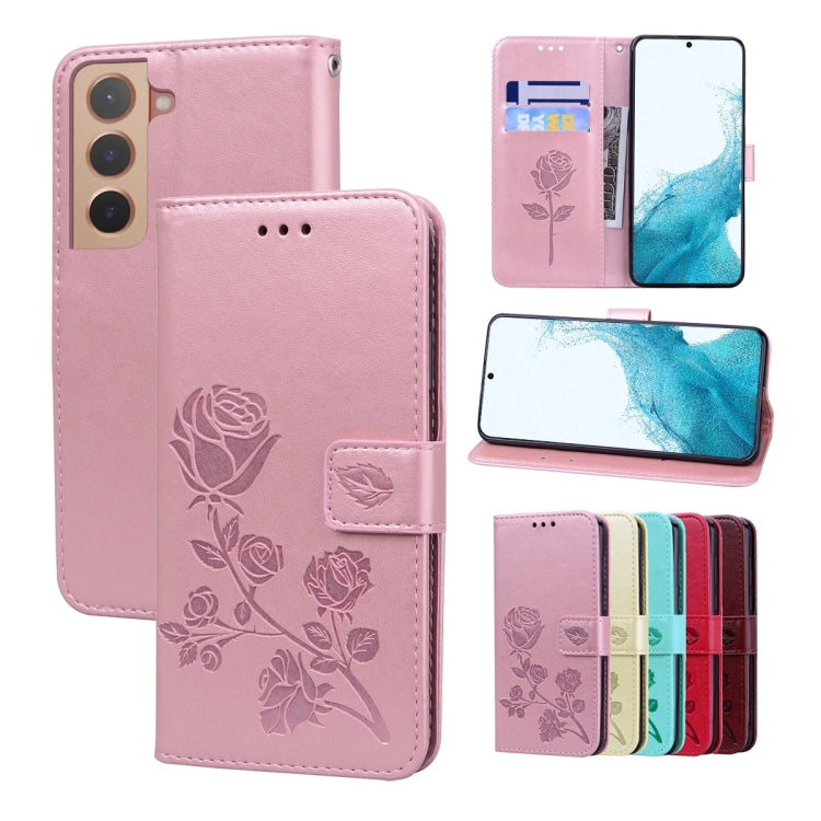 Rose Embossed Leather Phone Case
