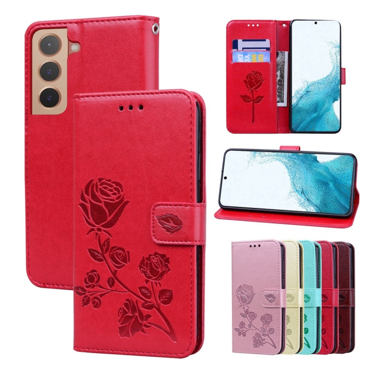 Rose Embossed Leather Phone Case