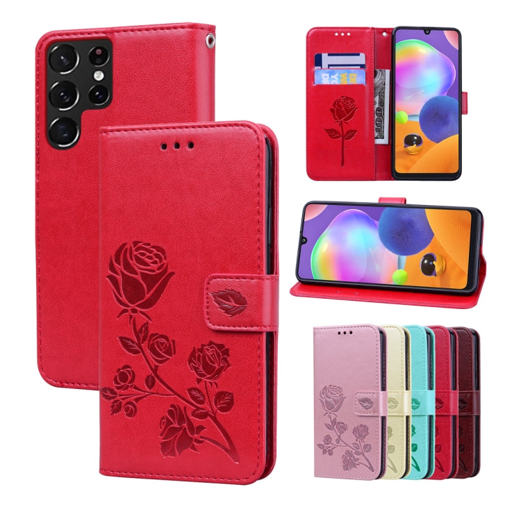 Rose Embossed Leather Phone Case