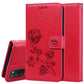Rose Embossed Leather Phone Case