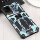 Camouflage Armor Shockproof TPU + PC Magnetic Protective Phone Case with Holder