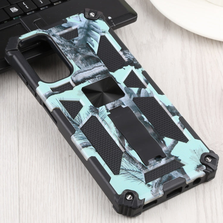 Camouflage Armor Shockproof TPU + PC Magnetic Protective Phone Case with Holder