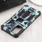 Camouflage Armor Shockproof TPU + PC Magnetic Protective Phone Case with Holder