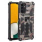 Camouflage Armor Shockproof TPU + PC Magnetic Protective Phone Case with Holder