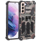 Camouflage Armor Shockproof TPU + PC Magnetic Protective Phone Case with Holder
