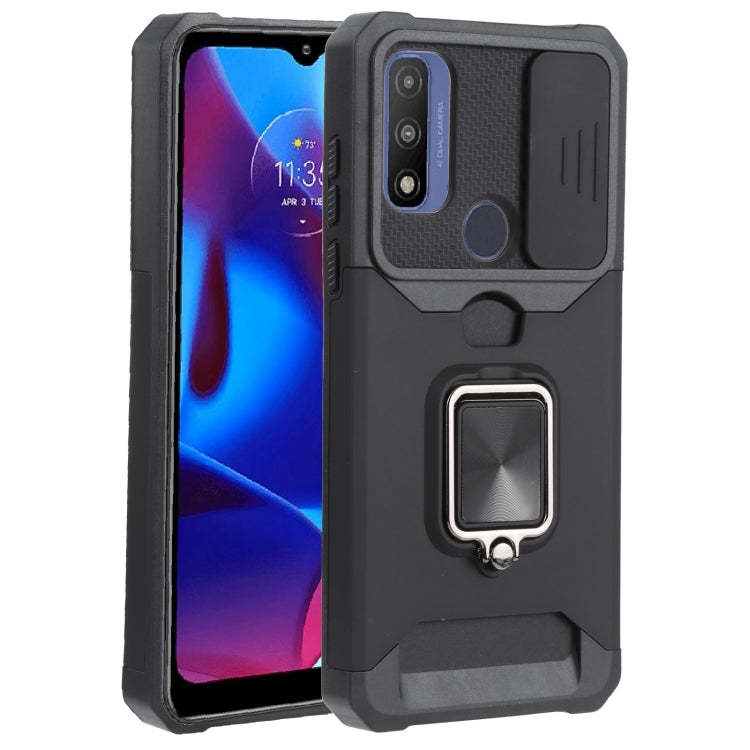 Sliding Camera Cover Design PC + TPU Shockproof Phone Case with Ring Holder & Card Slot, For Motorola Moto G Pure, For Samsung Galaxy A13 5G, For Samsung Galaxy S22 5G, For Samsung Galaxy S22+ 5G, For Samsung Galaxy S22 Ultra 5G