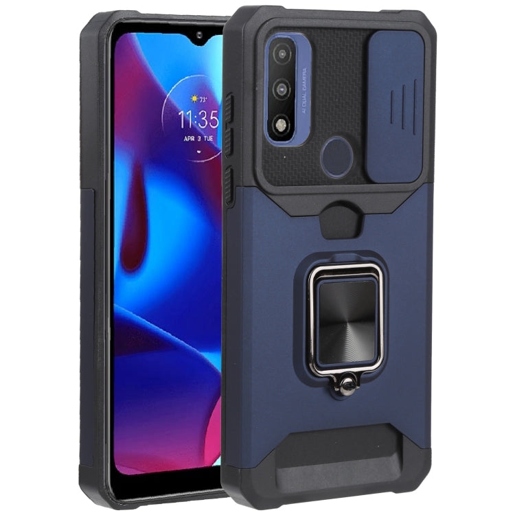 Sliding Camera Cover Design PC + TPU Shockproof Phone Case with Ring Holder & Card Slot, For Motorola Moto G Pure, For Samsung Galaxy A13 5G, For Samsung Galaxy S22 5G, For Samsung Galaxy S22+ 5G, For Samsung Galaxy S22 Ultra 5G