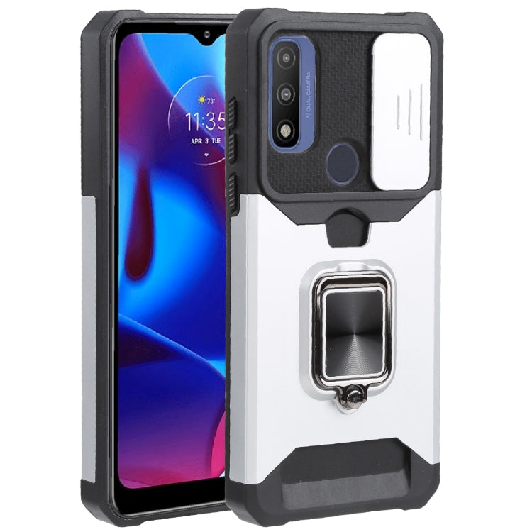 Sliding Camera Cover Design PC + TPU Shockproof Phone Case with Ring Holder & Card Slot, For Motorola Moto G Pure, For Samsung Galaxy A13 5G, For Samsung Galaxy S22 5G, For Samsung Galaxy S22+ 5G, For Samsung Galaxy S22 Ultra 5G