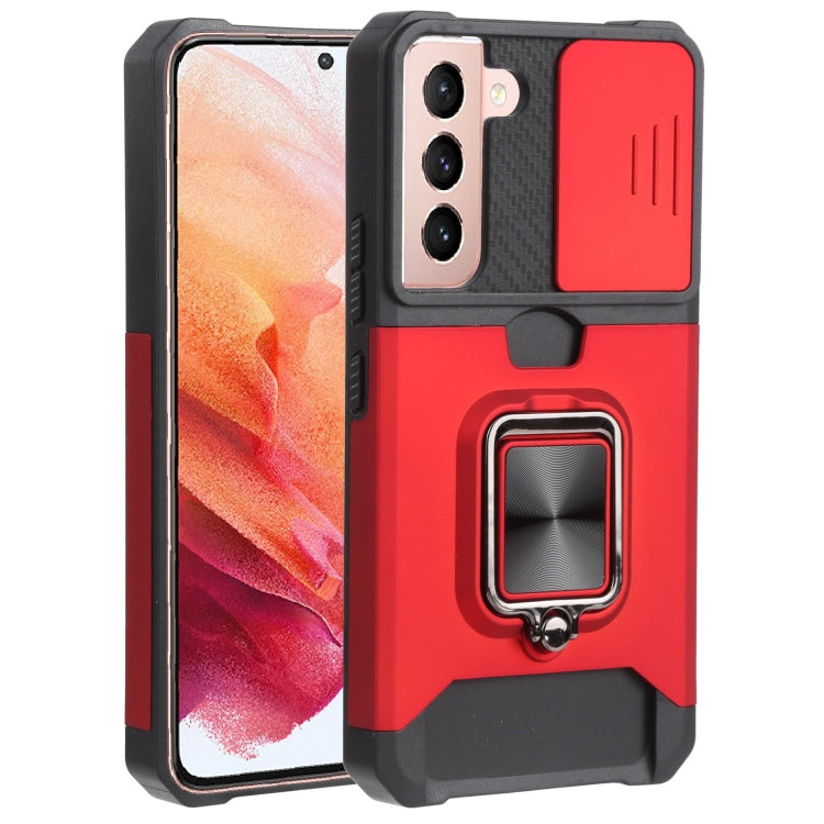 Sliding Camera Cover Design PC + TPU Shockproof Phone Case with Ring Holder & Card Slot, For Motorola Moto G Pure, For Samsung Galaxy A13 5G, For Samsung Galaxy S22 5G, For Samsung Galaxy S22+ 5G, For Samsung Galaxy S22 Ultra 5G