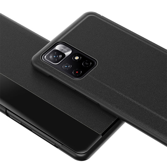 Window View Leather Phone Case, For Xiaomi Redmi Note 11, For Samsung Galaxy S22+ 5G, For Samsung Galaxy S22 5G